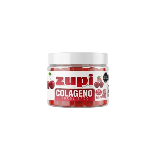 GOMAS DE COLAGENO HIDROLIZADO ZUPI + MASCARILLA DE OBSEQUIO