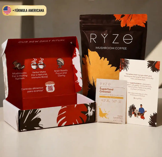 RYZE Café Funcional Premium | 30 Porciones | Fórmula Americana 🇺🇸