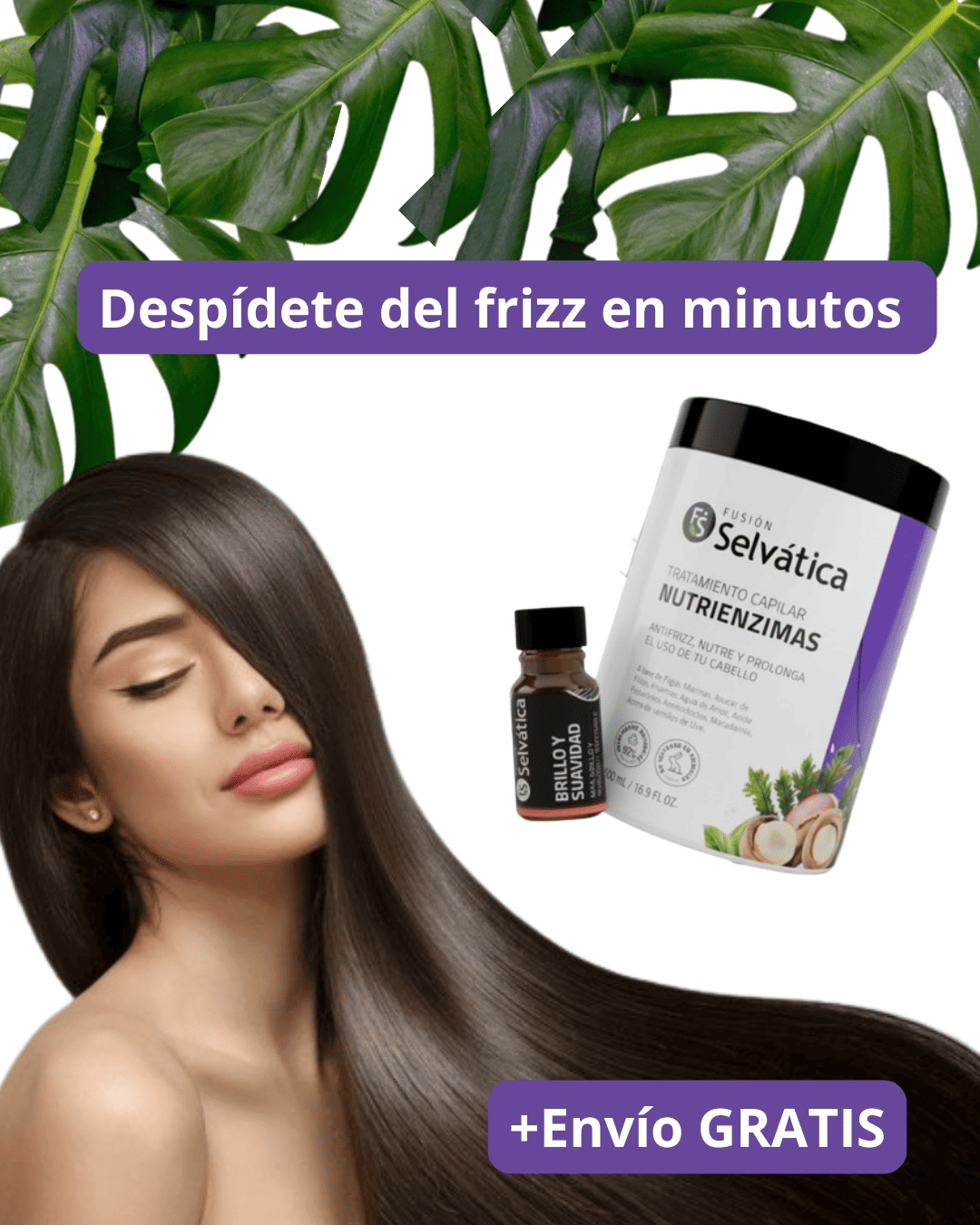 Fusión Selvática ® Tratamiento capilar + ampolleta el duo antifrizz perfecto