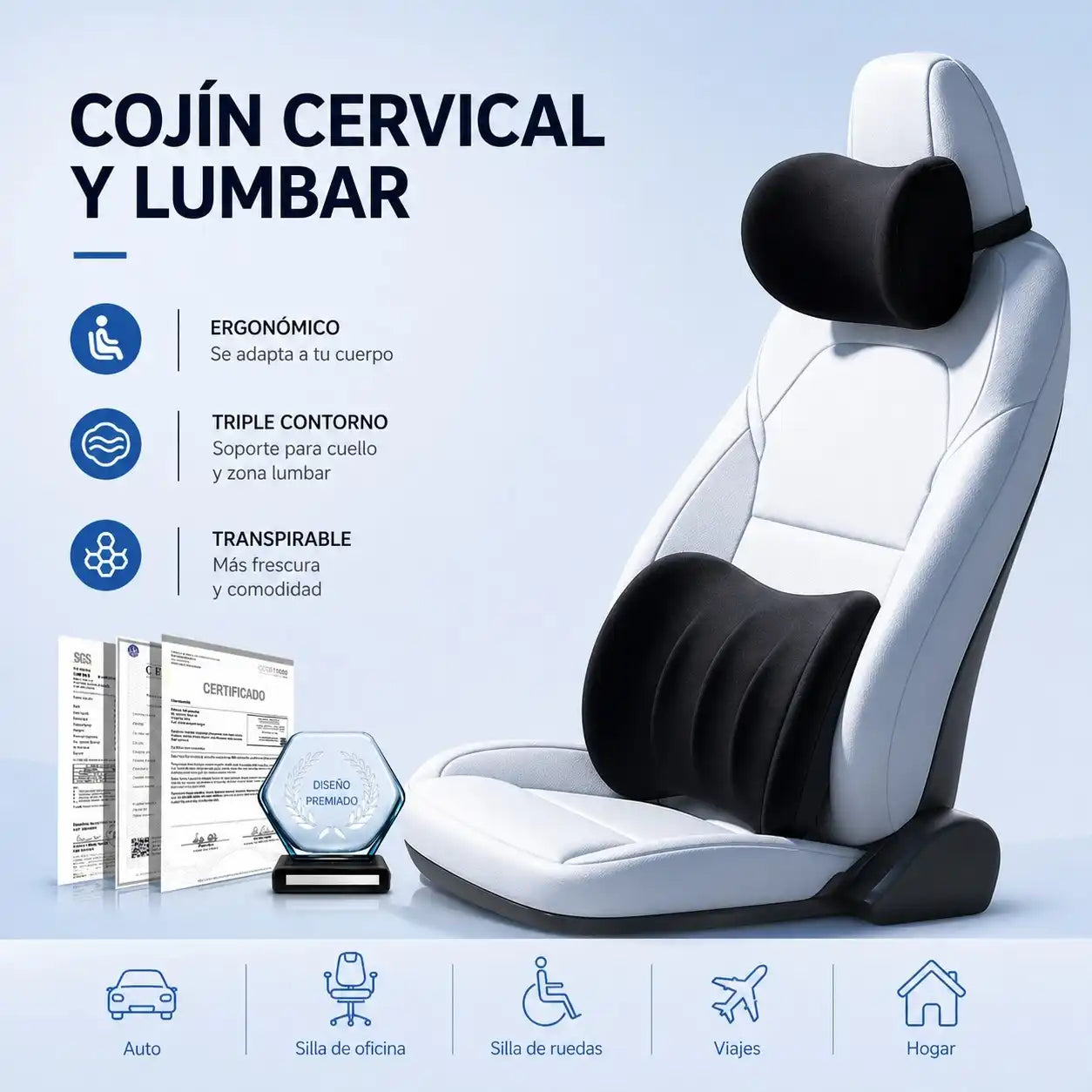 KIT COMFORTDRIVE + EBOOK DE ESTIRAMIENTOS OBSEQUIO